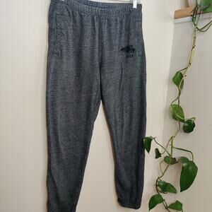 Roots Canada Athletic Goods Salt & Pepper Heather Dark Gray Jogger Size Small